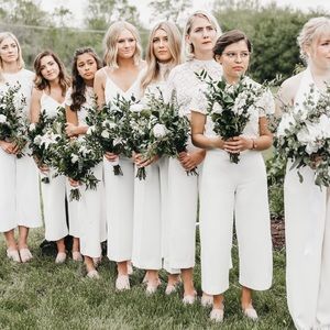 ZARA high waisted crop wide leg pants!